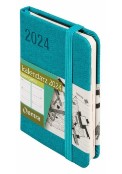 Kalendarz 2024 Awangarda A7 TDW turkusowy