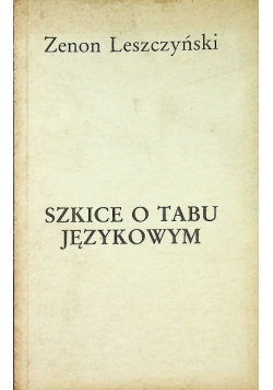 Szkice o tabu językowym