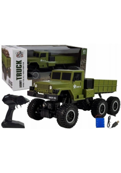 Ciężarówka wojskowa 6x6 RC zielona