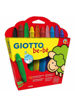 Kredki woskowe 10 kolorów GIOTTO