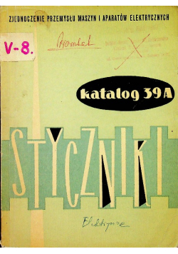 Katalog 39 A Styczniki