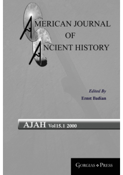 American Journal of Ancient History 15.1