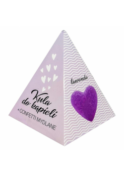 Kula kąpielowa - serce. Confetti