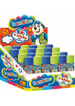 Klej w sztyfcie 9g (24szt) BAMBINO