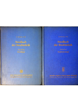 Handbuch der staubtechnik Tom 1 i 2