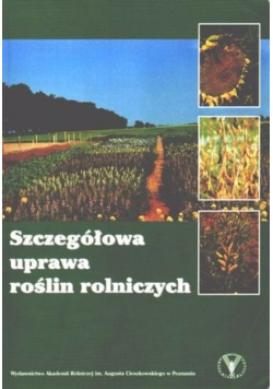 Szczegółowa uprawa roślin rolniczych