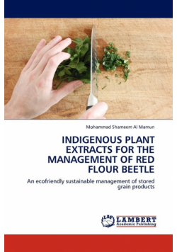 Indigenous Plant Extracts For The Management  Of Red Flour Beetle