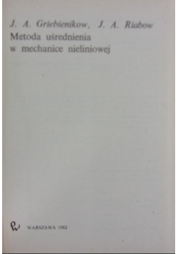 Metoda uśredniania w mechanice nieliniowej