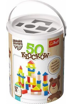 Zabawka drewniana - Klocki 50 sztuk TREFL