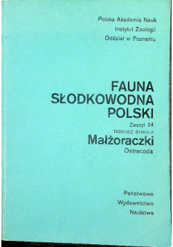Fauna Słodkowodna Polski Zeszyt 24