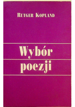 Kopland Wybór poezji