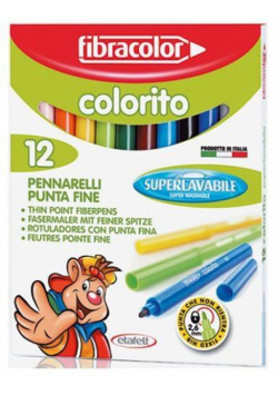 Pisaki Colorito 2,6mm 12 kol. FIBRACOLOR