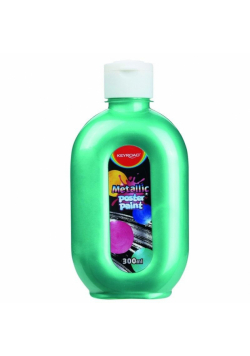 Farba plakatowa metaliczna zielona 300ml