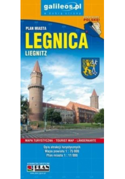 Plan miasta - Legnica/powiat 1:11 000/1:75 000 w.V