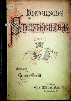 Historische Stadtebilder Bern Zurich 1903r