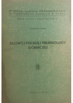 Rozwój polskiej terminologii górniczej