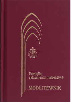 Pamiątka sakramentu małżeństwa Modlitewnik