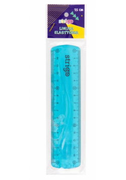 Linijka elastyczna 15 cm niebieska STRIGO