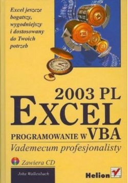 EXCEL 2003 PL Programowanie w VBA z CD