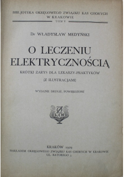 O leczeniu elektrycznością 1925 r.