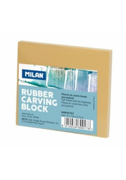 Blok do linorytu gumowy mały 9x7,8cm MILAN