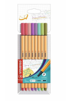 Cienkopis Point 88 pastel 8szt etui STABILO