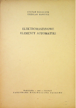 Elektromaszynowe elementy automatyki