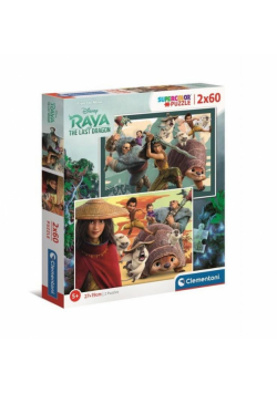 Puzzle 2x60 Super Kolor Raya and The Last Dragon