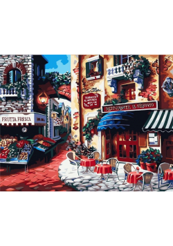 Malowanie po numerach - Włoski rynek 40x50cm