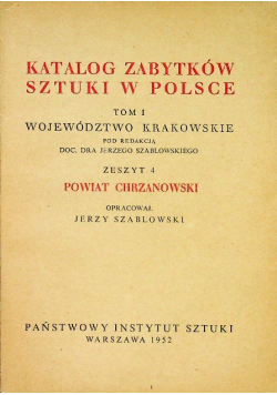 Katalog zabytków sztuki w Polsce tom I zeszyt 4