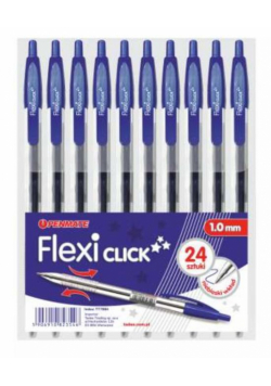Długopis Flexi Click niebieski (24szt) PENMATE
