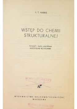 Wstęp do chemii strukturalnej