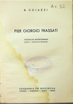 Pier Giorgio  Frassati ok 1936 r.
