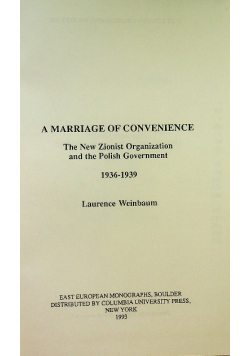 A Marriage of Convenience