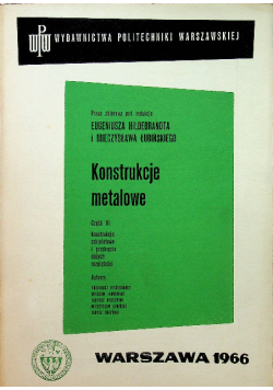 Konstrukcje metalowe część III