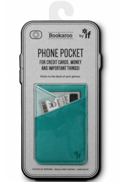 Bookaroo Phone Pocket Portfel na telefon turkusowy