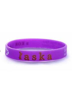 Opaska silikonowa - łaska - fiolet