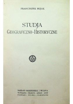 Studja geograficzno - historyczne 1925 r.