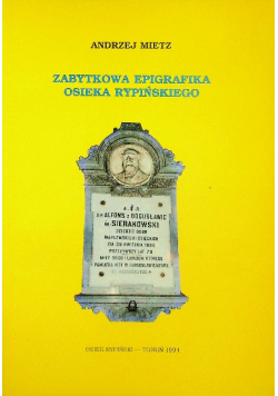 Zabytkowa epigrafika Osieka Rypińskiego