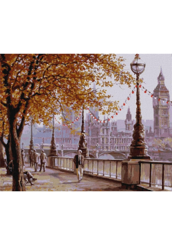 Malowanie po numerach - Jesienny Londyn 40x50cm