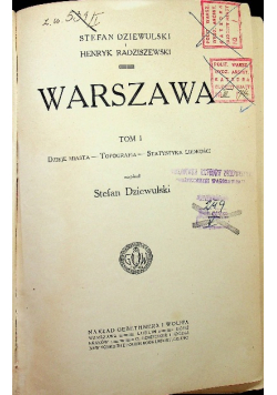 Warszawa Tom I ok 1913 r