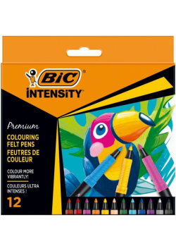 Flamastry Intensity Premium 12 kolorów BIC