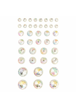 Kryształki samoprzylepne opal 40szt