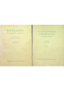 Esperanto w dziesięciu lekcjach  Tom I i II