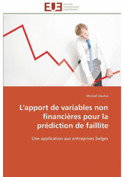 L'apport de variables non financières pour la prédiction de faillite