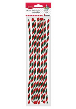 Druciki trójkolorowe 0,8x30cm 10szt