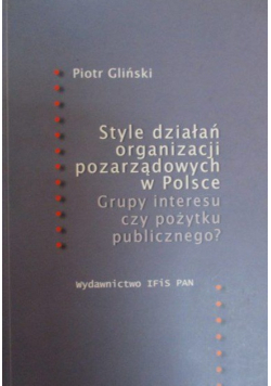 Style działań organizacji pozarządowych w Polsce