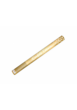 Tuba ze złotymi sercami 60cm