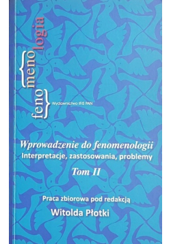 Wprowadzenie do fenomenologii Tom II