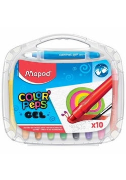 Kredki Colorpeps żelowe 10 kolorów MAPED